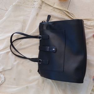 Guess the Safia faux leather satchel purse large